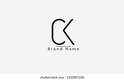 CK KC K abstrakte Vektor-Logo-Monogramm-Vorlage