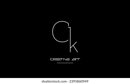 CK, KC, C, K abstrakte Buchstaben Logo-Monogramm
