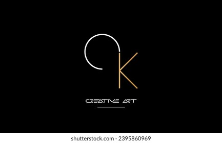 CK, KC, C, K abstract letters logo monogram