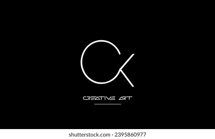 CK, KC, C, K abstract letters logo monogram