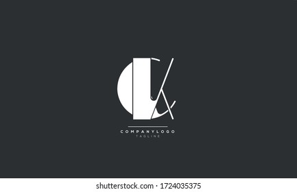 CK KC C K Letter Logo Design Icon Vector Symbol