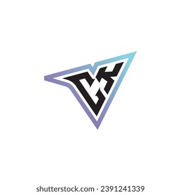 CK letter combination cool logo esport or gaming initial logo as a inspirational concept design