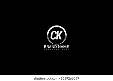 CK Letter Initial Logo Design Template Vector Illustration