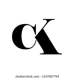 Ck Letter Vector Logo Stock Vector (Royalty Free) 1147407794 | Shutterstock