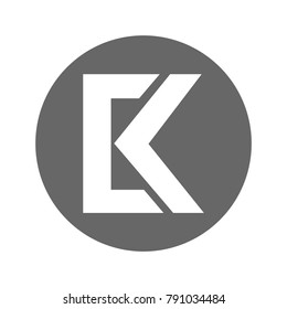 ck letter vector logo