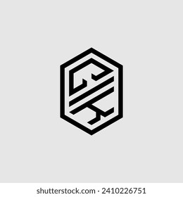 Geometrisches Monogramm der CK-Linie mit hochwertigem professionellem Design, das gut gedruckt werden kann