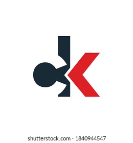 CK logo. Company logo. Monogram design. Letters C and K.