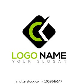 CK Logo Design Template EPS File 