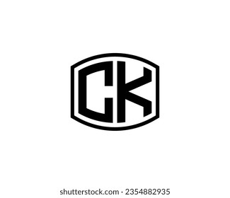 plantilla vectorial de diseño de logotipo CK