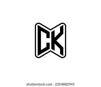 CK logo design vector template