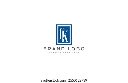 CK logo design vector template design for brand
