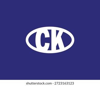 PLANTILLA de Vector de diseño de logotipo CK. CK