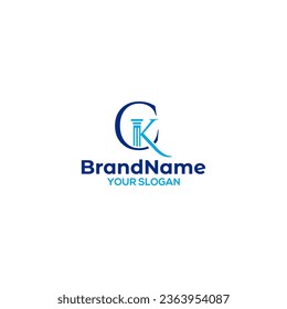 CK Pillar Law Logo Design