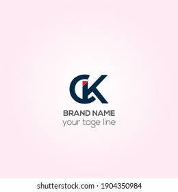 CK vector logo design, CK Creative logo design 