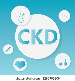 Ckd Chronic Kidney Disease Medical Concept Stock Vector (Royalty Free ...