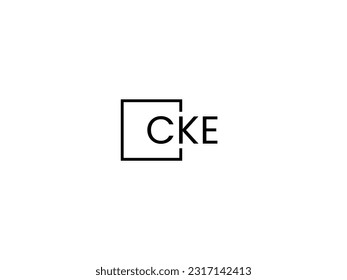 CKE Letter Initial Logo Design Vector Illustration