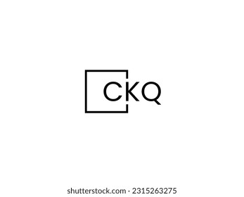 CKQ Letter Initial Logo Design Vector Illustration