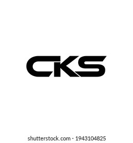 CKS Letter Logo Design Vector