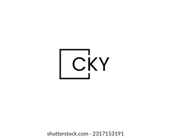 CKY Letter Initial Logo Design Vector Illustration