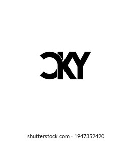 cky letter original monogram logo design