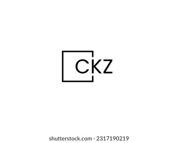 CKZ Letter Initial Logo Design Vector Illustration