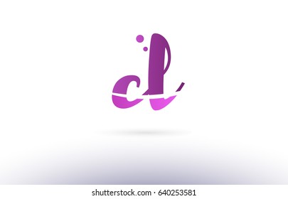 cl c l calligraphy alphabet letter logo
