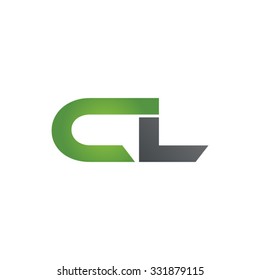 CL Company Linked Letter Logo Green