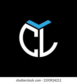  CL creative circle letter logo concept. CL letter design.
