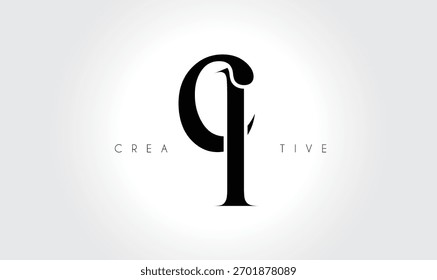 CL  Elegant Serif Monogram Logo – Luxury Lowercase Typographic Lettermark for Modern Branding