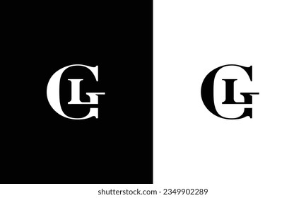 CL, GL abstract letters logo monogram