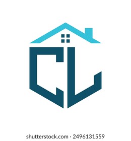 CL House Logo Design Template. Letter CL Logo für Immobilien, Bauwesen oder jedes Haus ähnliche Geschäft