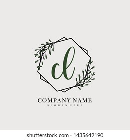 CL Initial beauty floral logo template