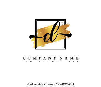 CL Initial handwriting logo concept