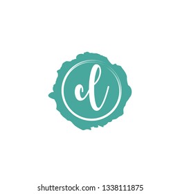 CL  Initial Handwriting logo template vector