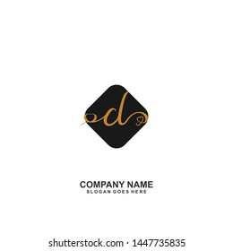CL Initial handwriting logo vector