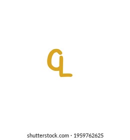 CL initial handwritten logo for identity