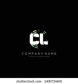 CL initial letter abstract logo design vector.