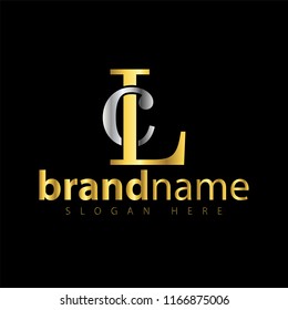 CL Initial letter logo icon vector