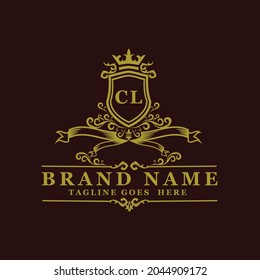 CL  Initial Letter Luxury Chaligraphic