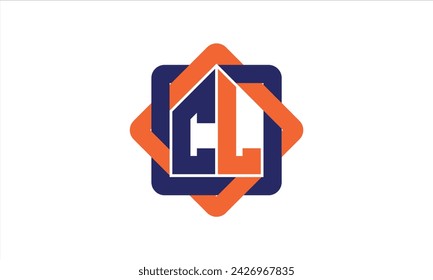 CL initial letter real estate builders logo design vector. construction, housing, home marker, property, building, apartment, flat, compartment, business, corporate, house rent, rental, commercial