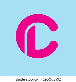 Logo inicial de la firma CL. vector de plantilla de logotipo de escritura a mano
