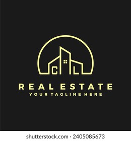 CL initials homes modern building company logo vector.eps
