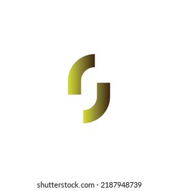 Icono del logotipo del CL, ilustración de tecnología curvada