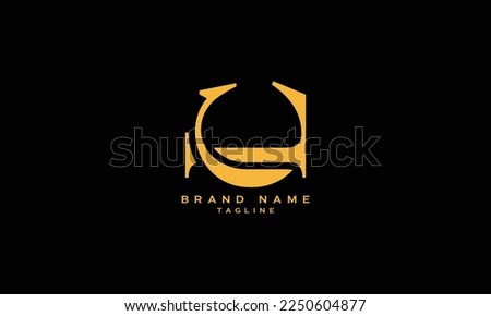 CL, LC, Abstract initial monogram letter alphabet logo design [[stock_photo]] © 