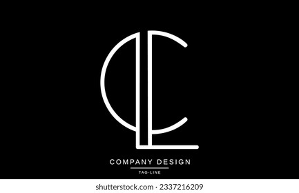 CL, LC, Abstract Letters Logo Monogram