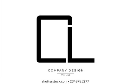 CL, LC, Abstract Letters Logo Monogram