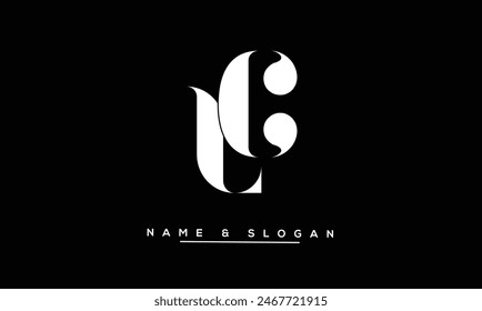 CL, LC Abstrakt Letters Logo Monogram
