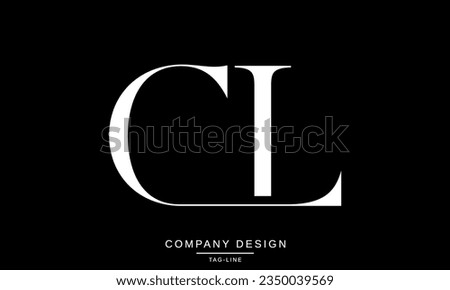 CL, LC, Abstract Letters Logo Monogram [[stock_photo]] © 