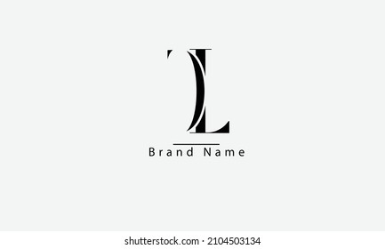 CL LC C L abstract vector logo monogram template