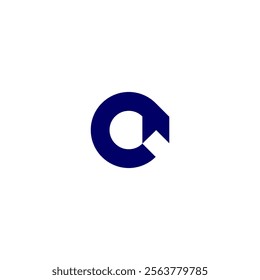  CL LC C L point symbol logo arrow simple bold. vector design icon